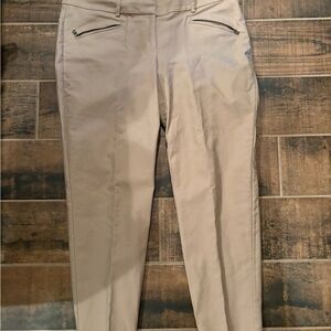 Ann Tailer Beige Trousers Pants 12 Petite